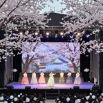 정읍 벚꽃축제 주무대 공연 장면