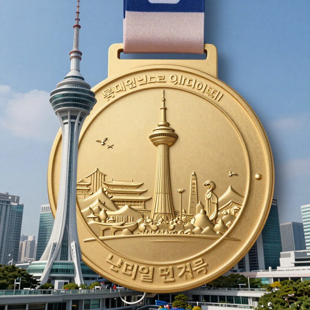 롯데월드타워 스카이런 완주 메달