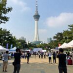 롯데월드타워 스카이런 대회장 출발 준비