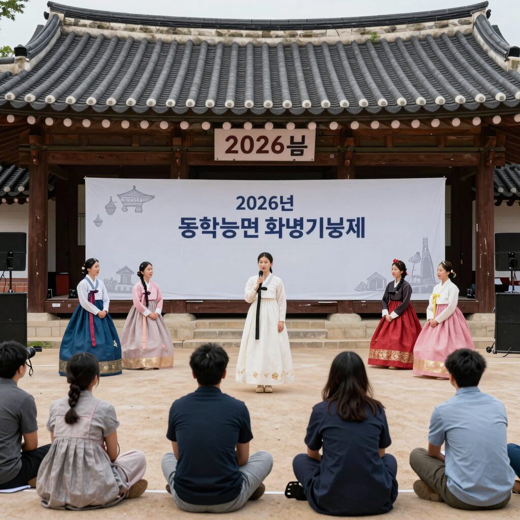 2026년 동학농민혁명기념제의 다양한 체험 프로그램과 공연 장면