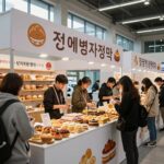 가락몰 3층 하늘공원에서 열리는 전국 빵지자랑 행사장 전경, 다양한 빵 부스와 방문객들