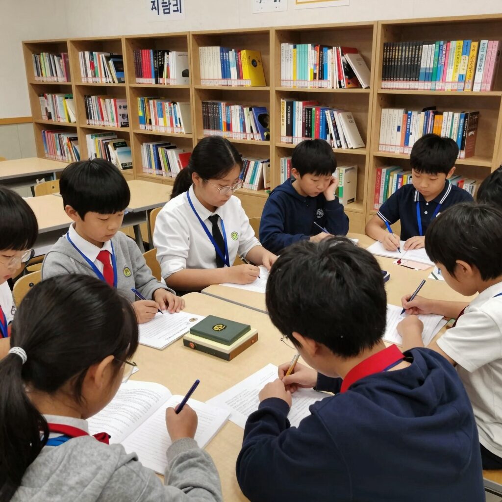 국립어린이청소년도서관 팝업북 만들기 체험 모습