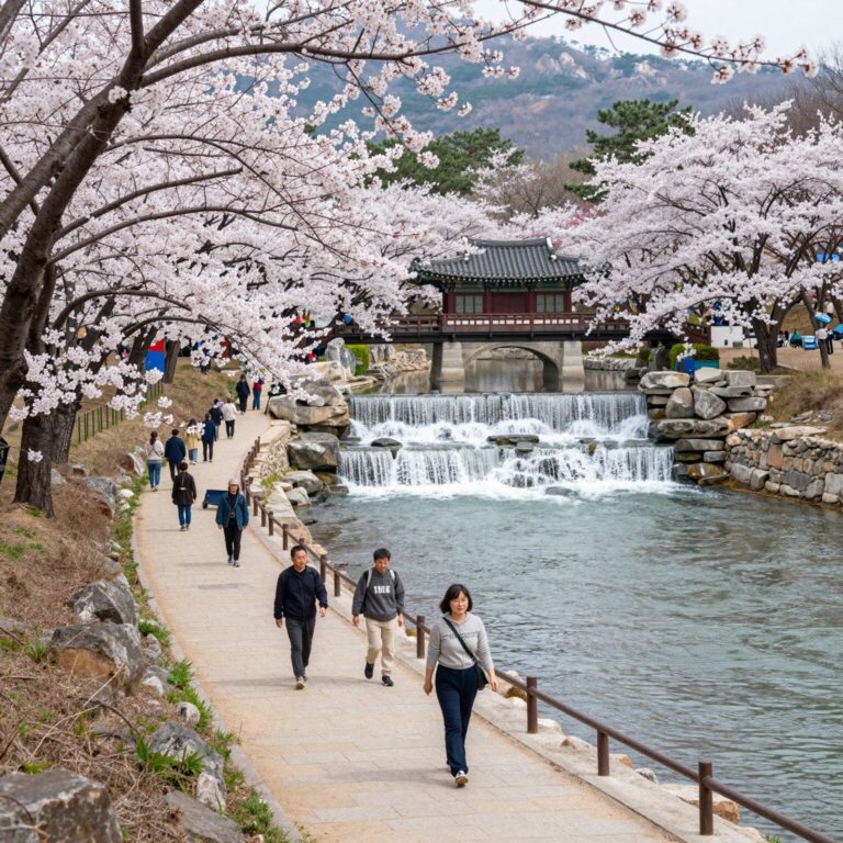 2026 서대문 봄빛축제 안산 벚꽃길과 홍제폭포 풍경