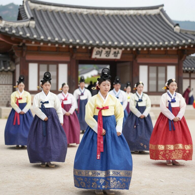 의정부지 역사유적광장에서 조선 시대 순라군 복장을 한 사람들이 퍼레이드하는 모습