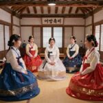 광안리 어방축제 어방민속마을 내 전통 의상 배우들과의 포토존