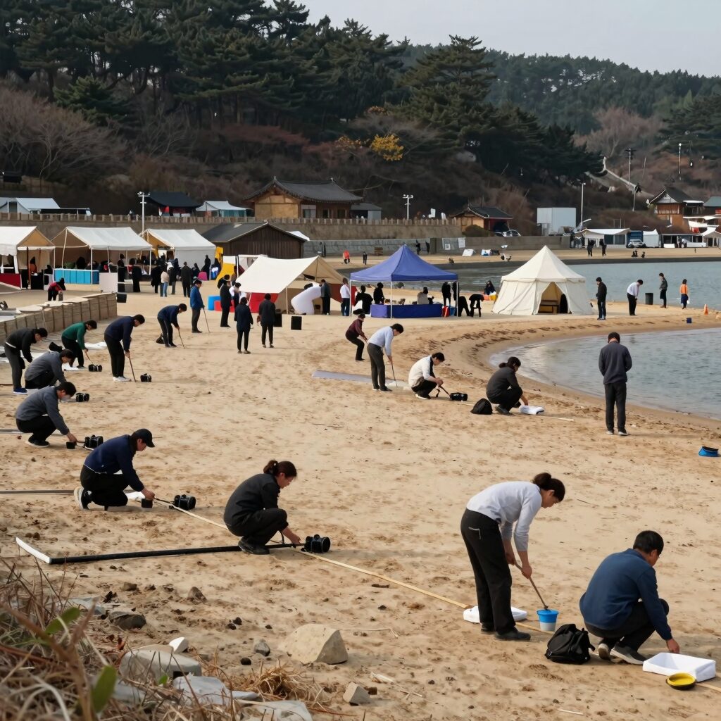 서천 장항항 물양장 전경과 축제 준비 모습