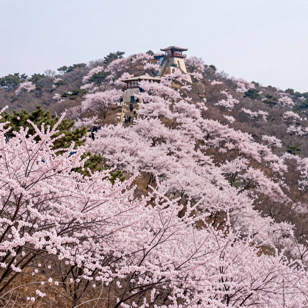영주 소백산 철쭉제 분홍빛 철쭉 능선과 축제 장소 풍경