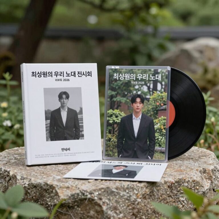 최성원의 우리 노래 전시회 리부트 2026 앨범 이미지와 선물 세트 사진