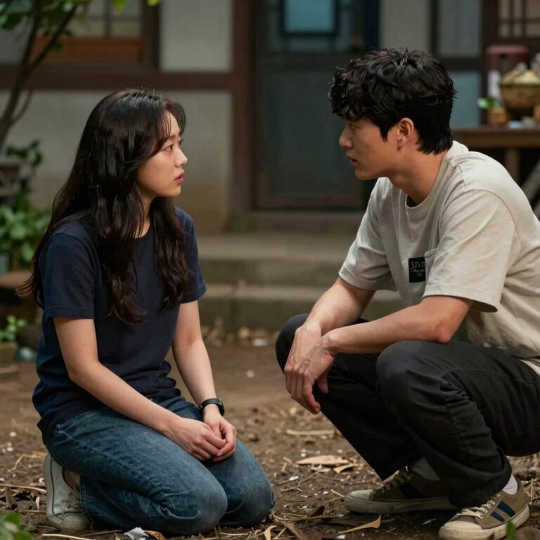 닥터 섬보이 이화영이 편동도에 등장해 육하리와 대화하는 장면