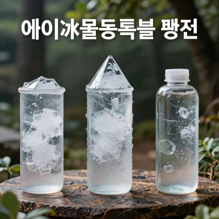 아이스 물통 종류별 특징을 비교하는 이미지