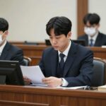 조순표 판사가 법정에서 판결을 읽는 모습