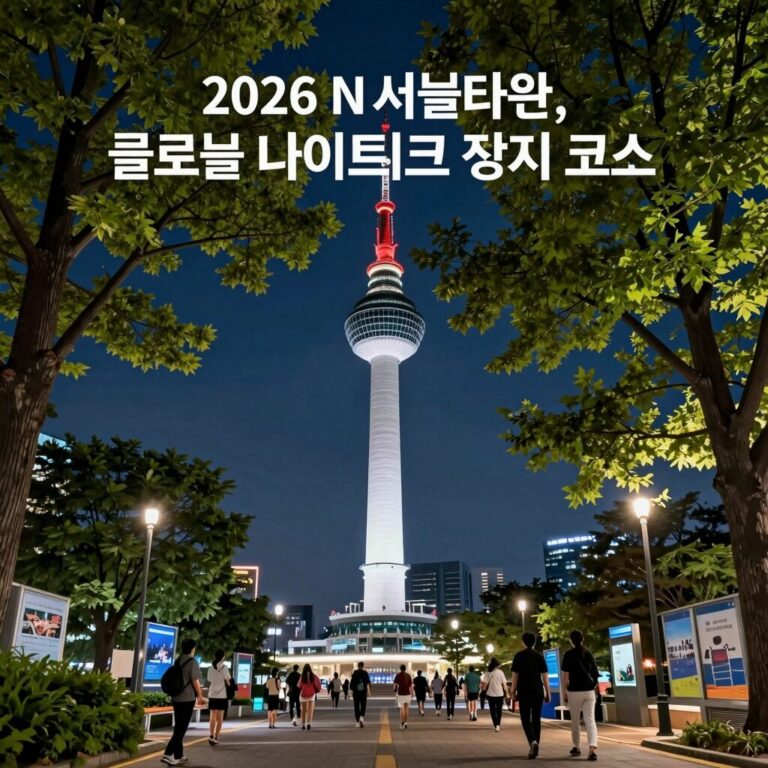 2026 N서울타워 글로벌 나이트워크 걷기 코스 지도
