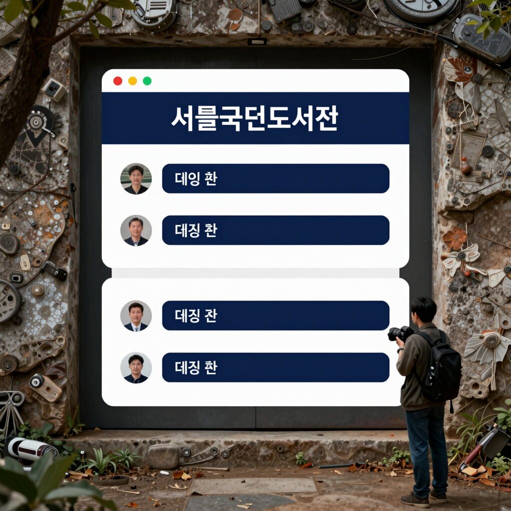 서울국제도서전 티켓 예매 페이지 대기 순번 화면