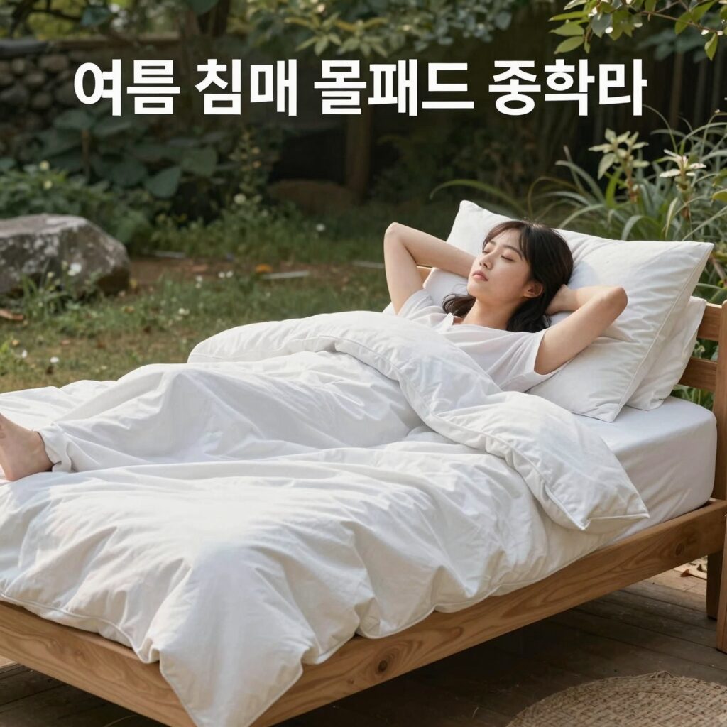 여름 침대 쿨패드 종류 비교