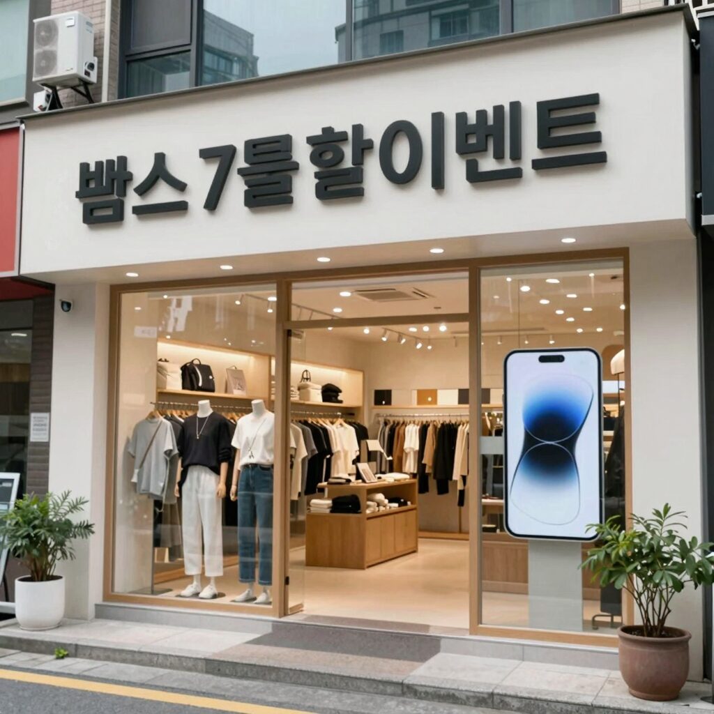 빕스 7월 할인 이벤트 매장 전경