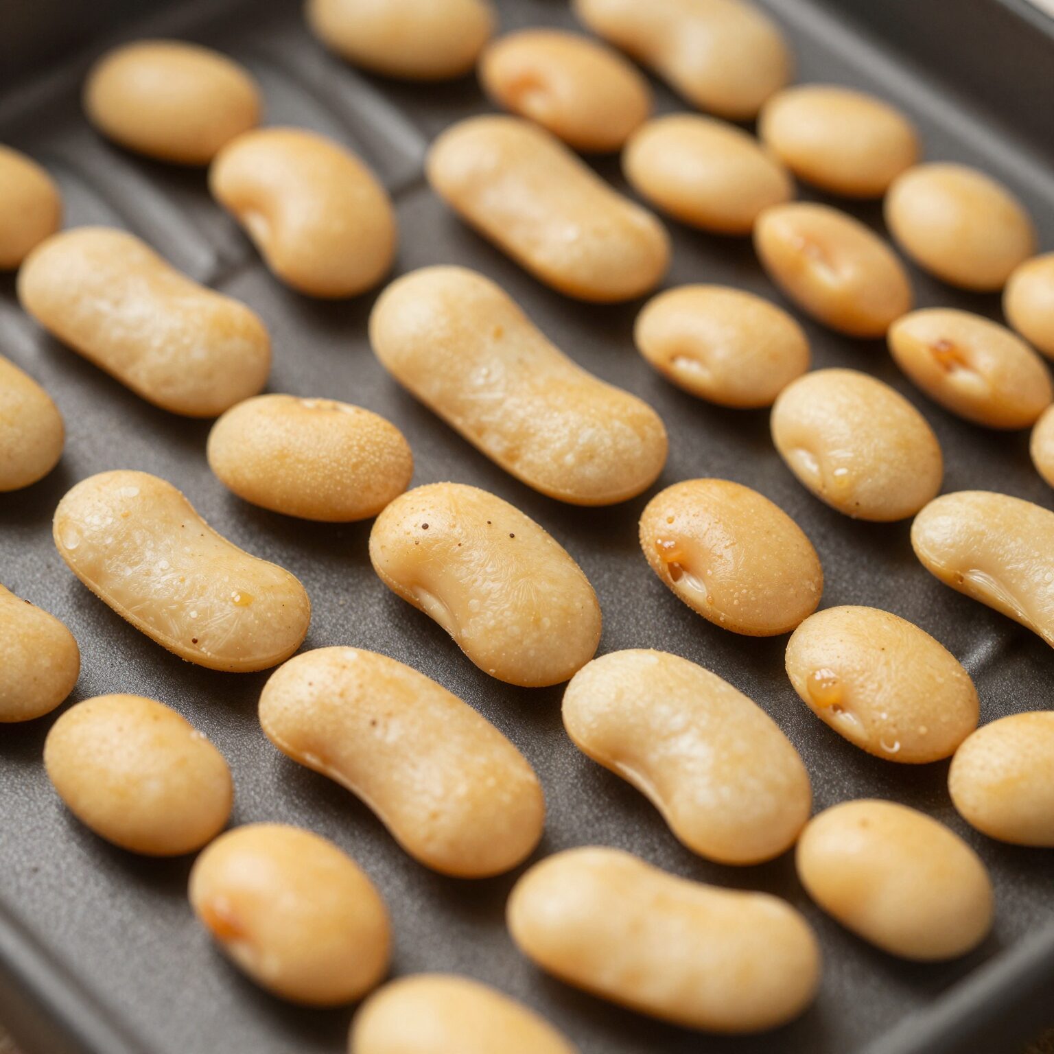 흰강낭콩을 에어프라이어로 구워 바삭하게 만든 콩스낵 사진