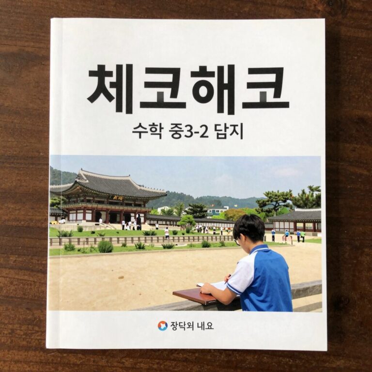 체크체크 수학 중3-2 답지 표지와 내부 페이지