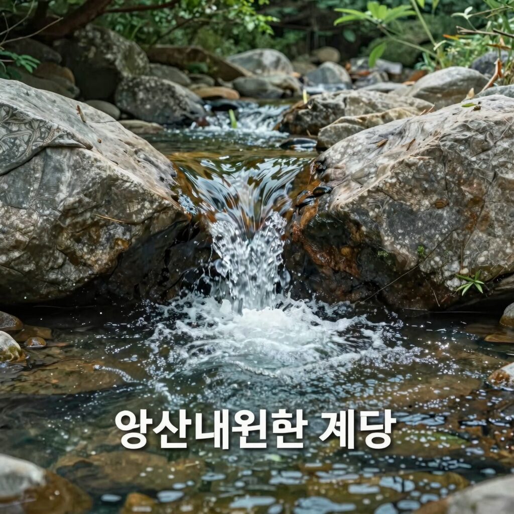 양산 내원사 계곡 시원한 물놀이