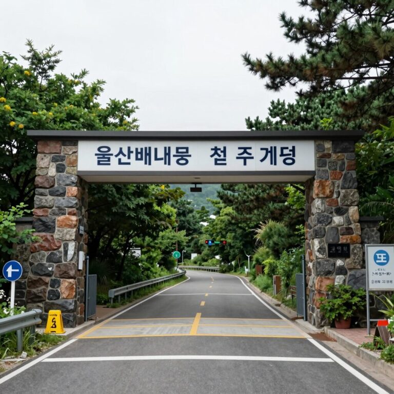 울산 배내골 철구소 계곡 주차장과 입구 풍경