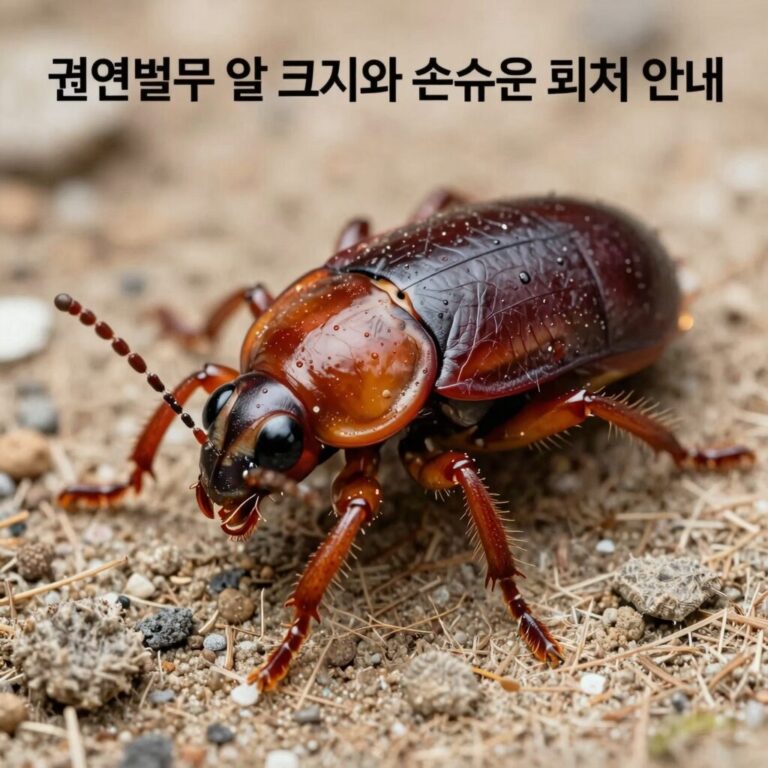 권연벌레 알 크기와 손쉬운 퇴치 방법 안내