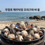 무창포 해수욕장 맛집 세 곳 무창포 해수욕장 조개구이와 바다 풍경