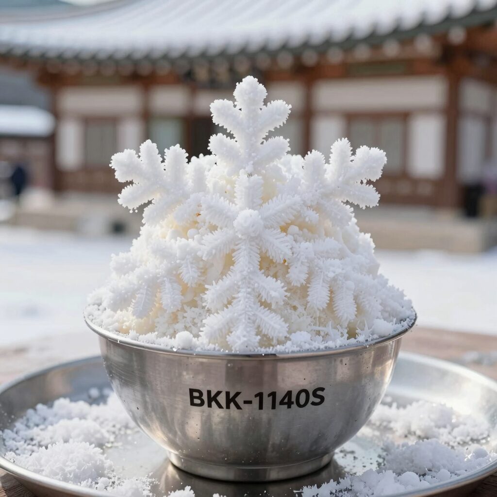 보국전자 눈꽃 빙수기 BKK-1140S로 만든 부드러운 눈꽃 빙수 사진