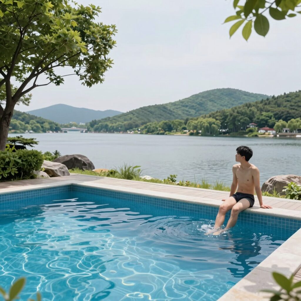 충주 브리엔츠 풀빌라 호수뷰와 개별 온수풀