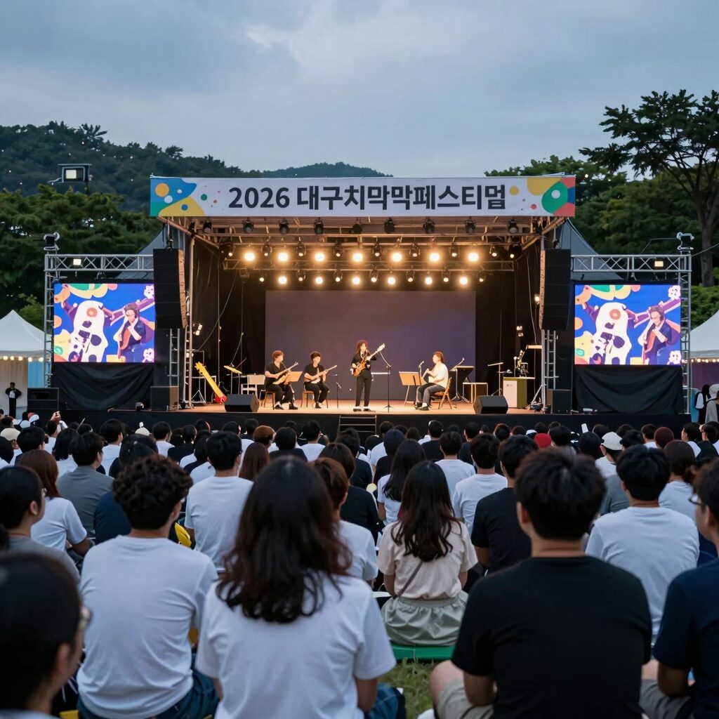 2026 대구치맥페스티벌 두류공원 야외음악당 공연장 관객 모습