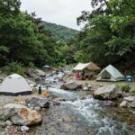 가평 물소리 캠핑장 솔직 후기 가평 맑은물소리캠핑장 계곡과 사이트 전경