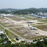 광주 군공항 부지와 첨단산단 항공뷰