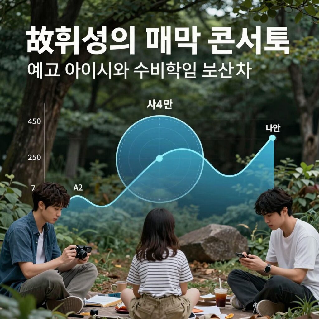 故휘성의 마지막 콘서트 예고 이미지와 수비학적 분석 차트