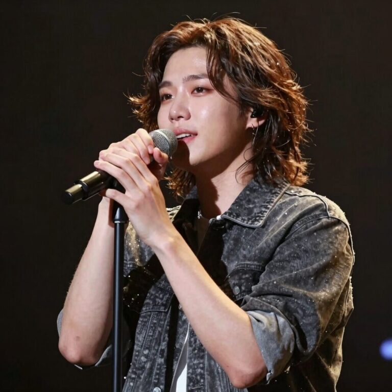 무명전설 무대에서 감정을 담아 노래하는 가수 장한별의 모습