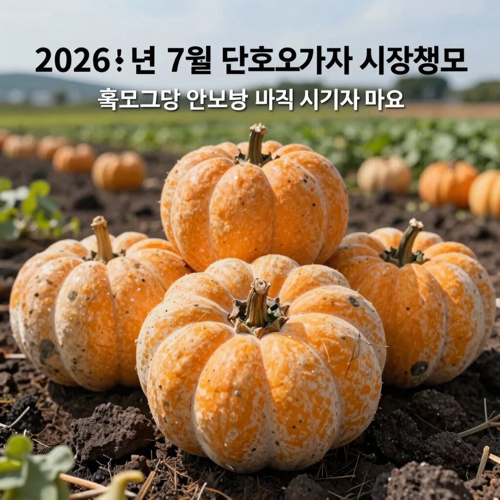 2026년 7월 제주 단호박 가격 시장 정보