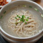 시청역 진주회관 콩국수 크리미한 국물과 쫄깃한 면 모습