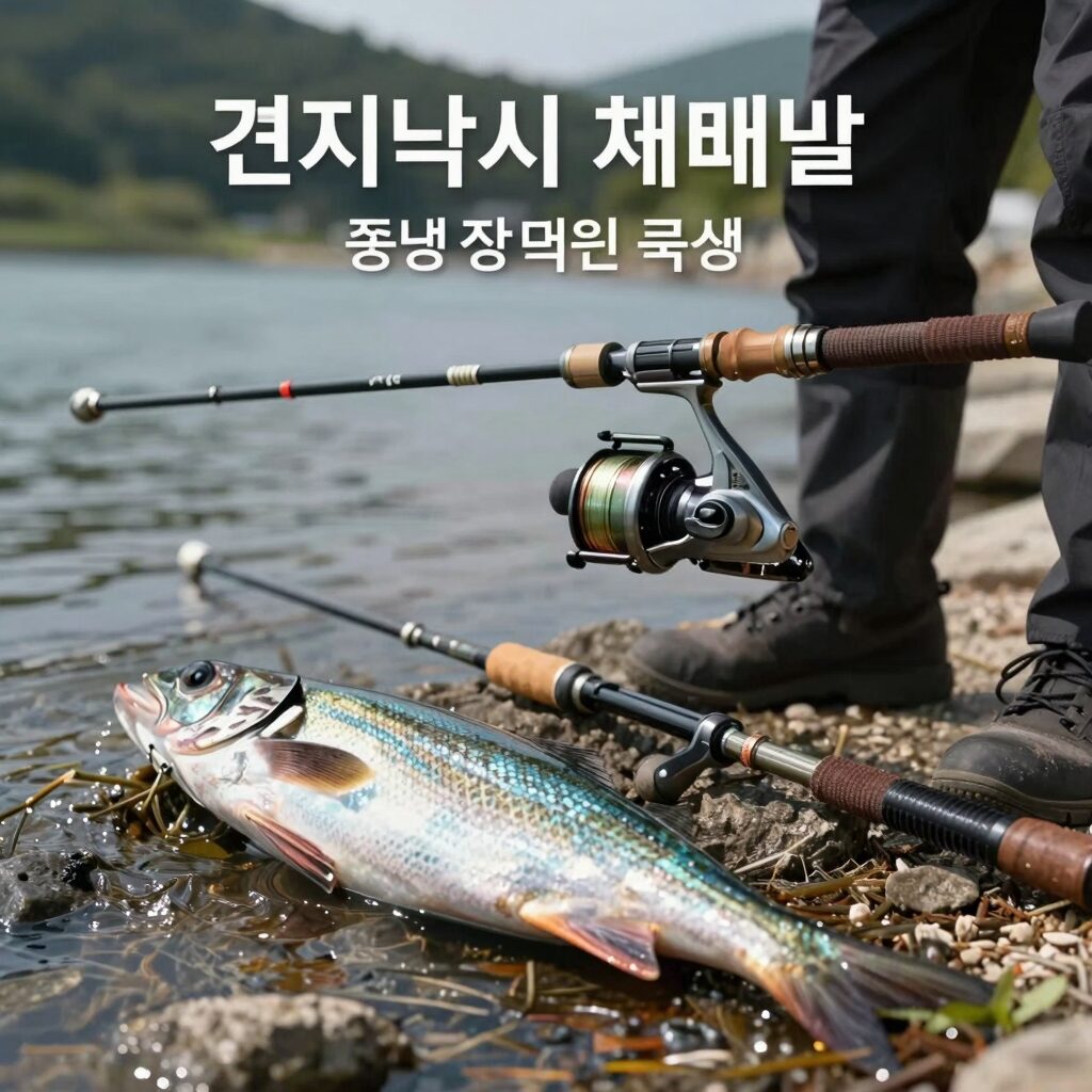 견지낚시 채비법 기본 구성
