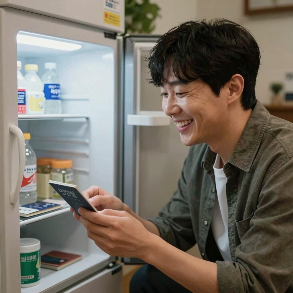 김대명이 냉장고를 부탁해 77회에서 여권을 꺼내며 웃음을 주는 장면