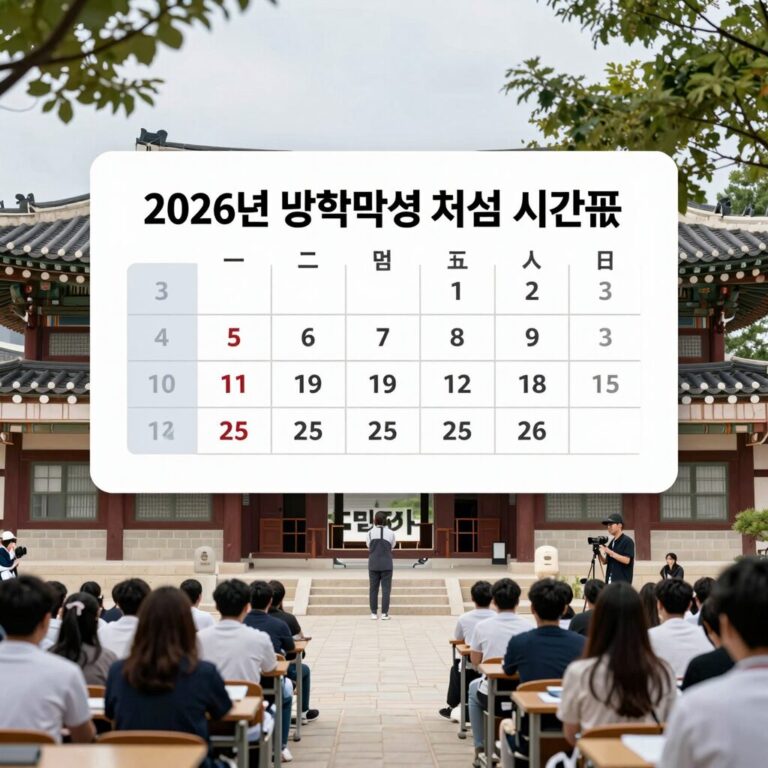 2026년 법학적성시험 시간표와 시험장 풍경