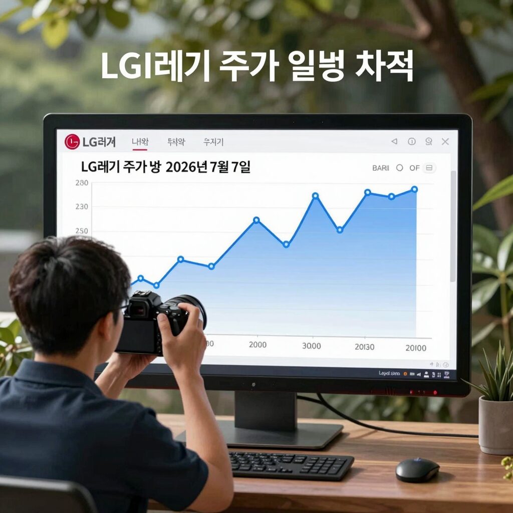 LG전자 주가 일봉 차트 2026년 7월 7일