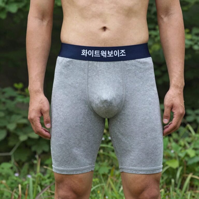 화이트워터보이즈 퓨어쇼츠 남자 5부 반바지 실착 사진