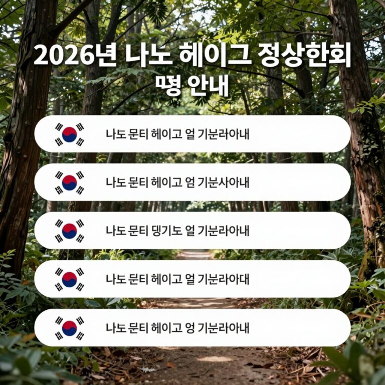 2026년 나토 헤이그 정상회의 일정 안내 인포그래픽