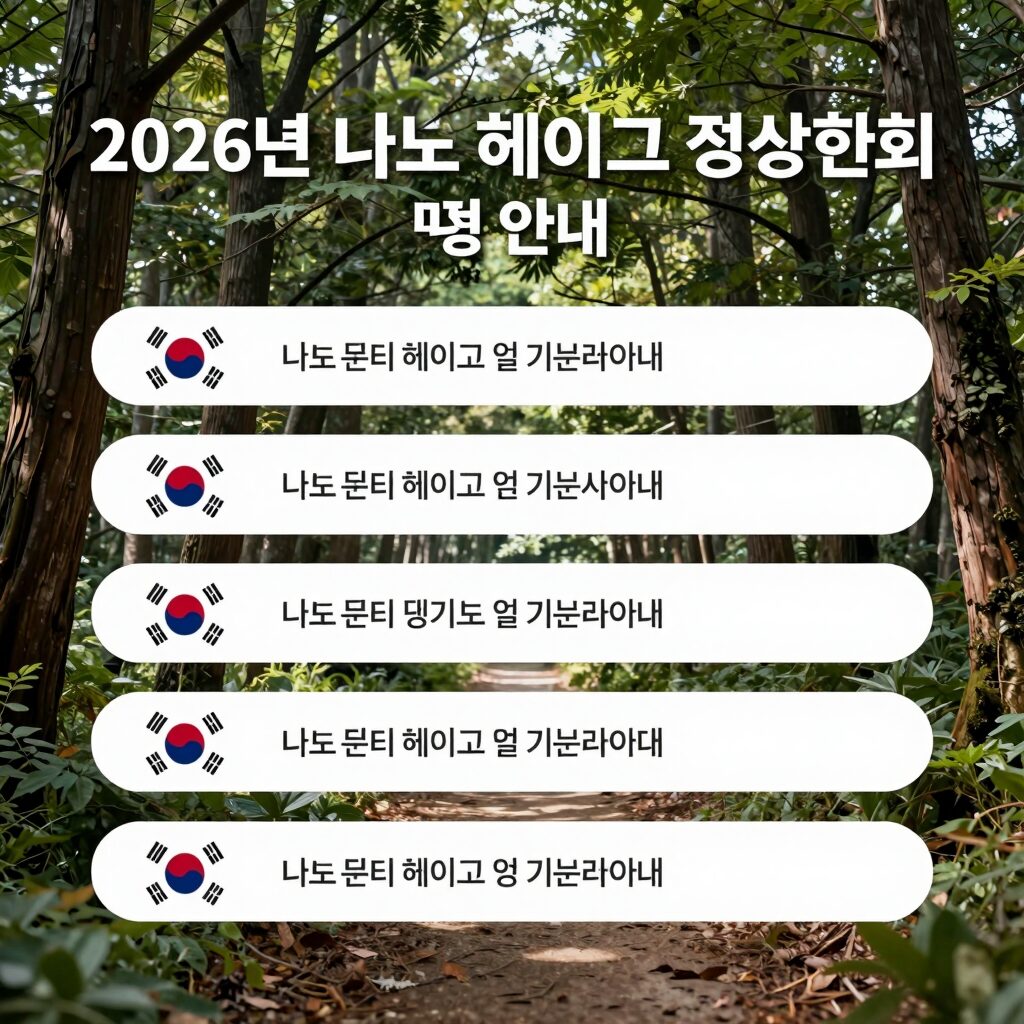 2026년 나토 헤이그 정상회의 일정 안내 인포그래픽