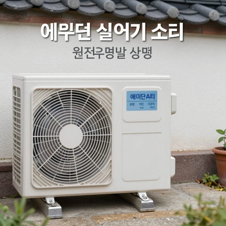 에어컨 실외기 소리 원인 유형별 설명 이미지