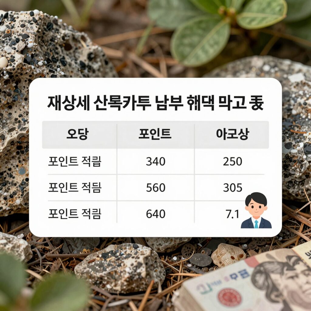 재산세 신용카드 납부 혜택 비교표와 포인트 적립 방법
