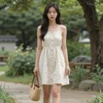 여름에 입기 좋은 리폼 레이온 원피스 스타일링 예시