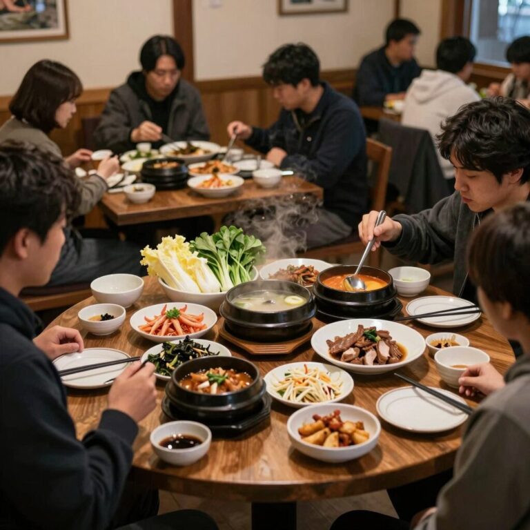 박서방 식당 한정식 상차림 전경