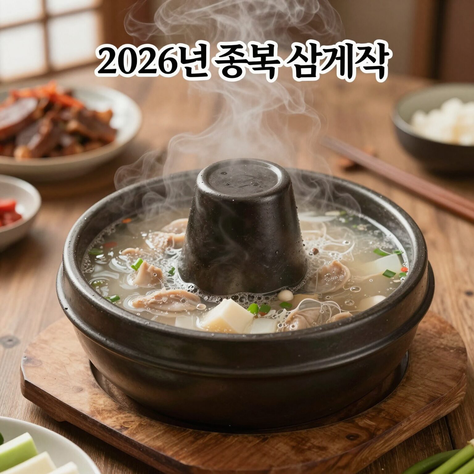 2026년 중복 삼계탕 준비 사진