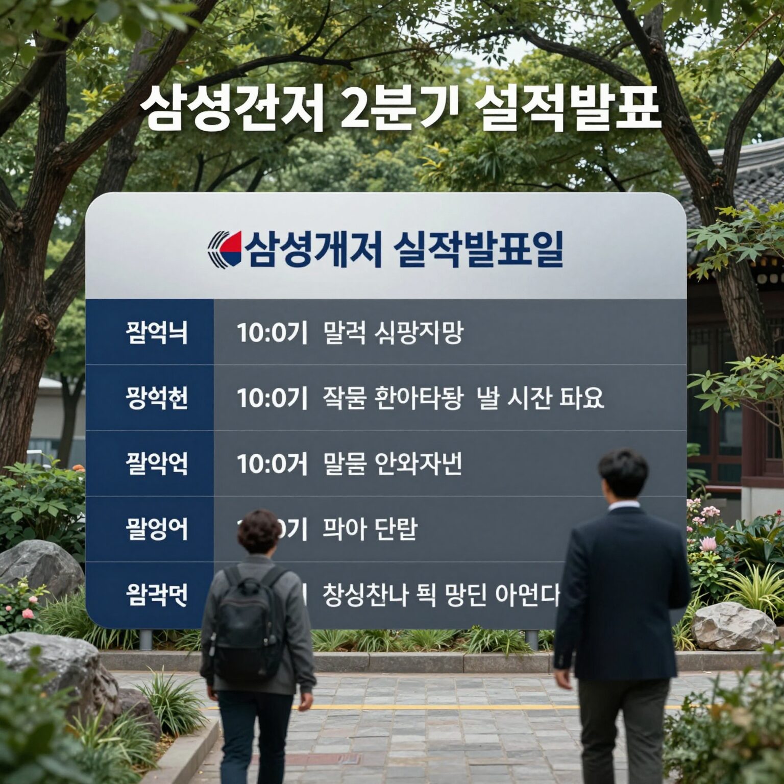 삼성전자 2분기 실적발표일 일정과 시장 전망을 나타낸 이미지