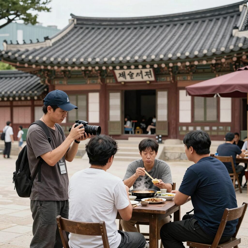 스트릿 레스토랑 파이터 세종 정부청사 촬영 장면