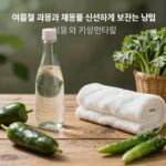 여름철 과일과 채소를 신선하게 보관하는 방법, 식초물과 키친타월 사용 팁