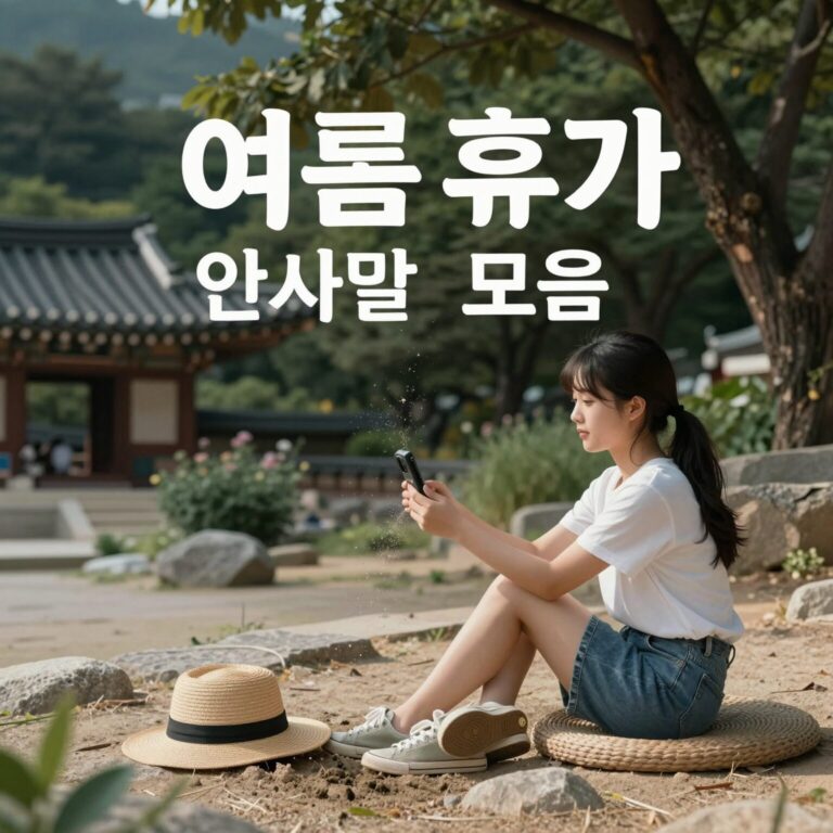 여름휴가 인사말 문구 모음 이미지